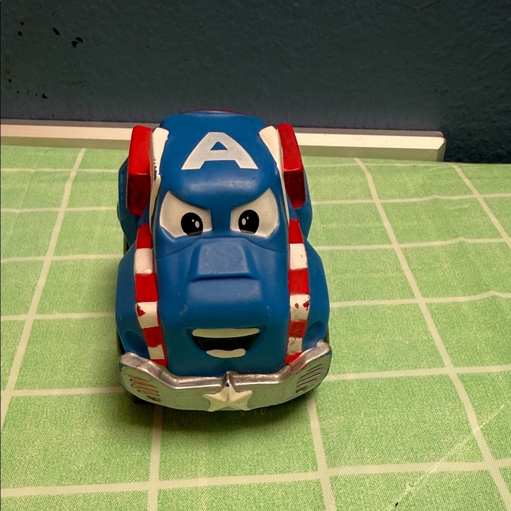 Blue Captain-Themed Kids Toy Vehicle